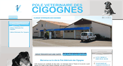 Desktop Screenshot of poleveterinairedescigognes.com